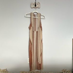 BCBGeneration Flowy Chiffon Maxi Vest Kimono